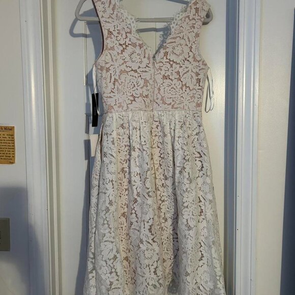 Lulus Women's White and Cream Dress - Picture 2 of 3